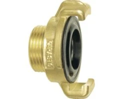 GEKA Koppeling Messing Met Uitwendige Schroefdraad 1/2"