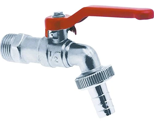 Buitenkogelkraan Met Wartel En Hendel Aansluiting 1/2" 3 Buitenkogelkraan Met Wartel En Hendel Aansluiting 1/2"