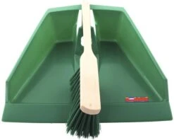 VERO Stoffer En Bladerenblik, Houten Stoffer