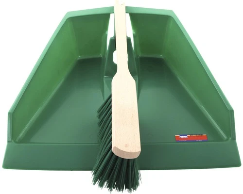 VERO Stoffer En Bladerenblik, Houten Stoffer 3 VERO Stoffer En Bladerenblik, Houten Stoffer